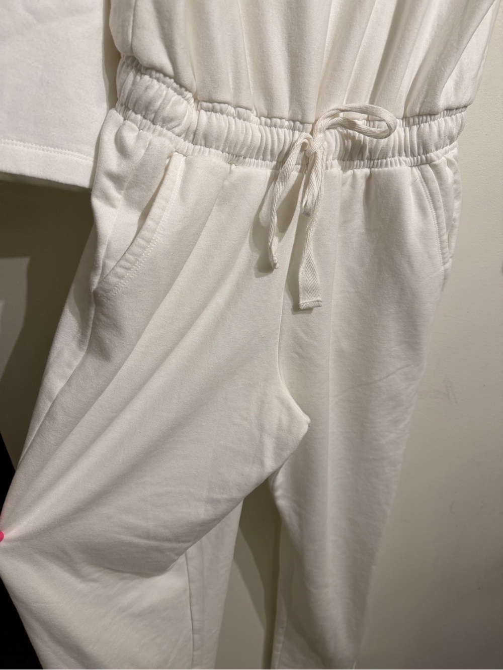 Splendid Ivory Drawstring Jumpsuit - Picture 7 of 11